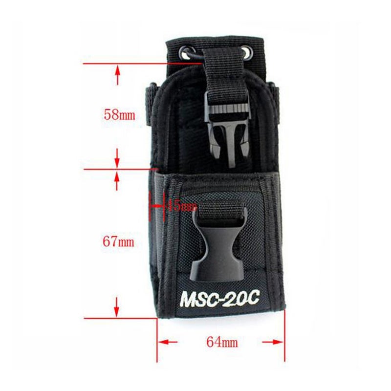 Dreamworth 10-Pack 3in1 Multi-Function Universal Pouch Bag Holster Case Msc-20C Compatible with Motorola Kenwood Midland Icom Yaesu GPS Pmr446 - Image 3